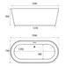 Eastbrook Lambeth Freestanding Double Ended Bath With Waste