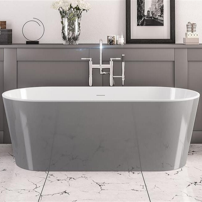 Eastbrook Lambeth Freestanding Double Ended Bath With Waste