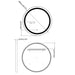 Eastbrook Largo Round Illuminated Mirror - Matt Black
