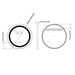 Eastbrook Largo Round Illuminated Mirror - Matt Black