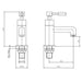 Eastbrook Leith Basin Pillar Taps - Chrome - Basin Pillar