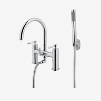 Eastbrook Leith Bath Shower Mixer Tap With Kit - Chrome
