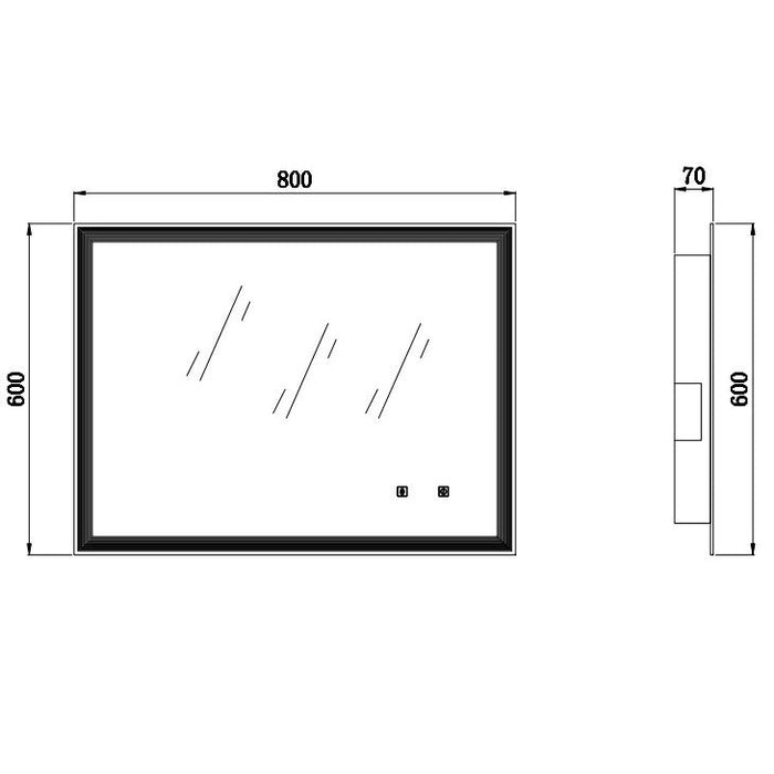 Eastbrook Leven Illuminated Mirror With Bluetooth
