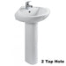 Eastbrook Loire Corner Basin With Full Pedestal - 560mm
