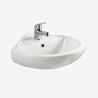 Eastbrook Loire Wall Hung Corner Basin - 560mm Wide - 1 TH
