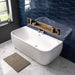 Eastbrook Malin Beauforte D Shape Back To Wall Bath - No TH