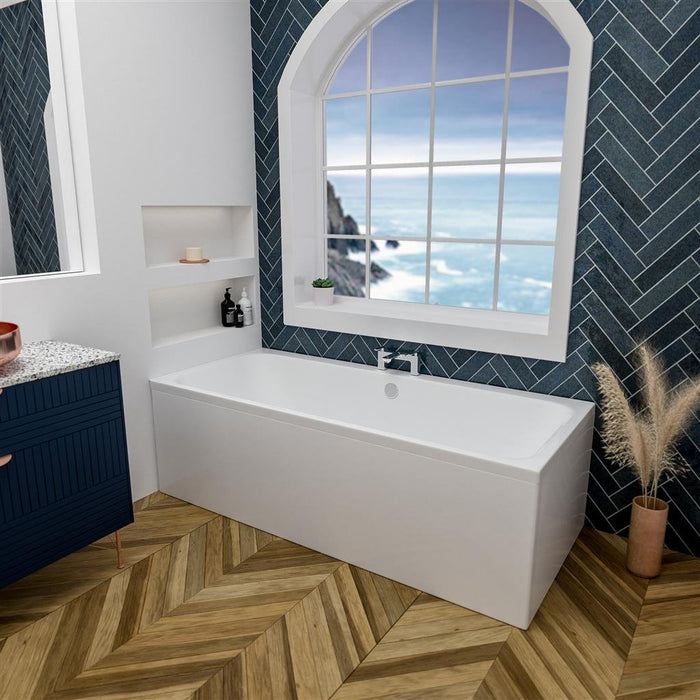 Eastbrook Malin Beauforte Double Ended Bath - No TH - White