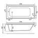 Eastbrook Malin Beauforte Single Ended Bath - No TH - White