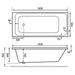 Eastbrook Malin Beauforte Single Ended Bath - No TH - White