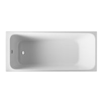 Eastbrook Malin Single Ended Bath - No TH - White - 1500mm