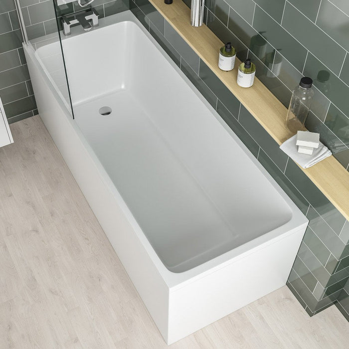 Eastbrook Malin Single Ended Bath - No TH - White