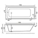 Eastbrook Malin Single Ended Bath - No TH - White