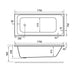 Eastbrook Malin Single Ended Bath - No TH - White