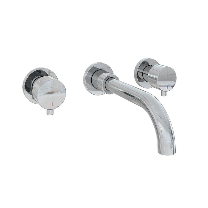 Eastbrook Meriden 3 Hole Wall Mounted Basin Tap - Chrome