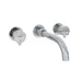 Eastbrook Meriden 3 Hole Wall Mounted Basin Tap - Chrome