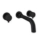 Eastbrook Meriden 3 Hole Wall Mounted Bath Tap - Matt Black
