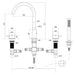 Eastbrook Meriden 4 Hole Deck Mounted Bath Shower Mixer Tap