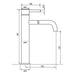 Eastbrook Meriden Mono Tall Basin Mixer Tap With Waste