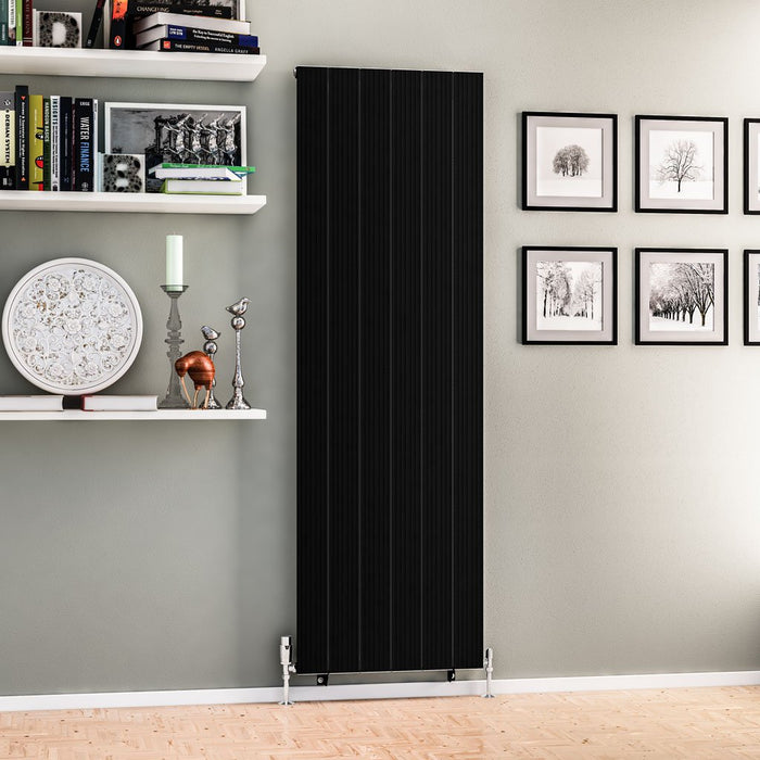 Eastbrook Mersey Aluminium Designer Radiator Matt Black