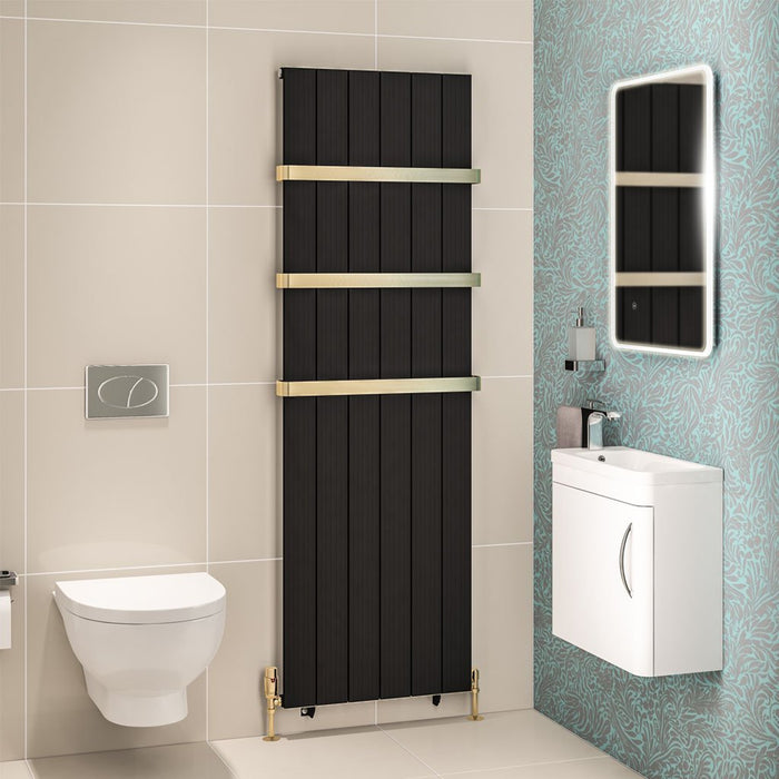 Eastbrook Mersey Aluminium Designer Radiator Matt Black