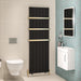 Eastbrook Mersey Aluminium Designer Radiator Matt Black