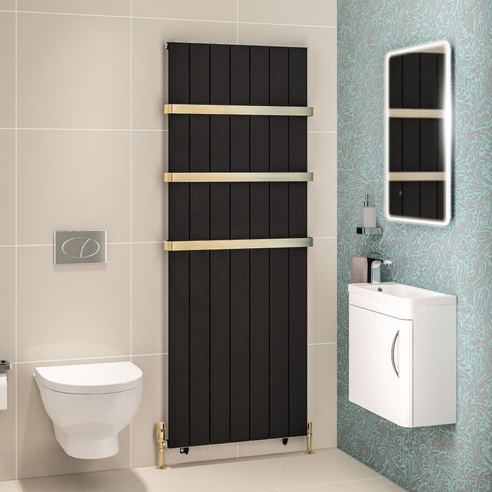 Eastbrook Mersey Aluminium Designer Radiator Matt Black