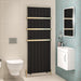 Eastbrook Mersey Aluminium Designer Radiator Matt Black