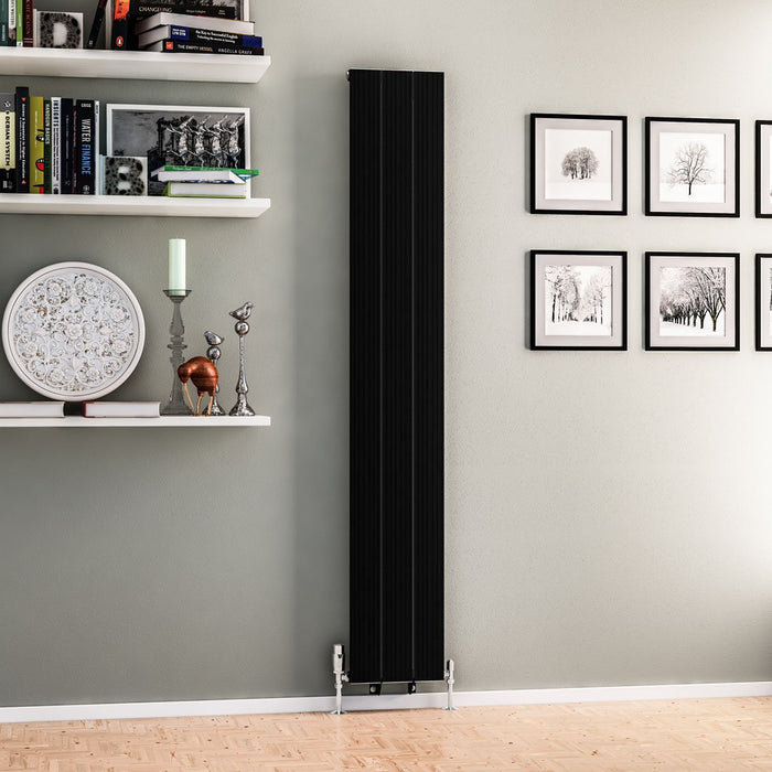 Eastbrook Mersey Aluminium Designer Radiator Matt Black