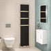 Eastbrook Mersey Aluminium Designer Radiator Matt Black