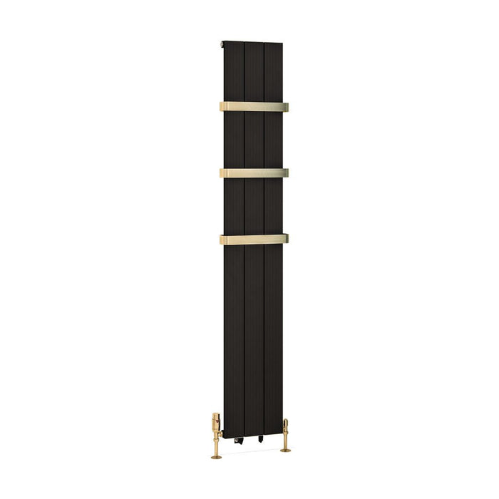Eastbrook Mersey Aluminium Designer Radiator Matt Black