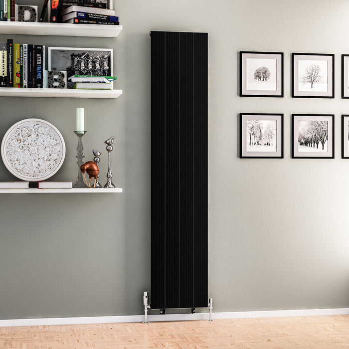 Eastbrook Mersey Aluminium Designer Radiator Matt Black