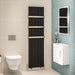 Eastbrook Mersey Aluminium Designer Radiator Matt Black