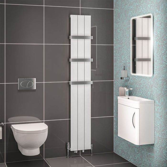 Eastbrook Mersey Aluminium Designer Radiator Matt White