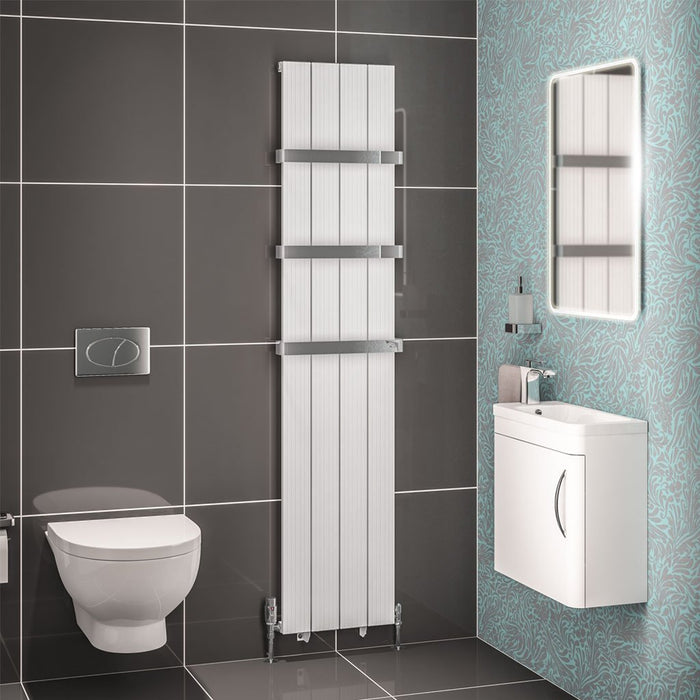 Eastbrook Mersey Aluminium Designer Radiator Matt White