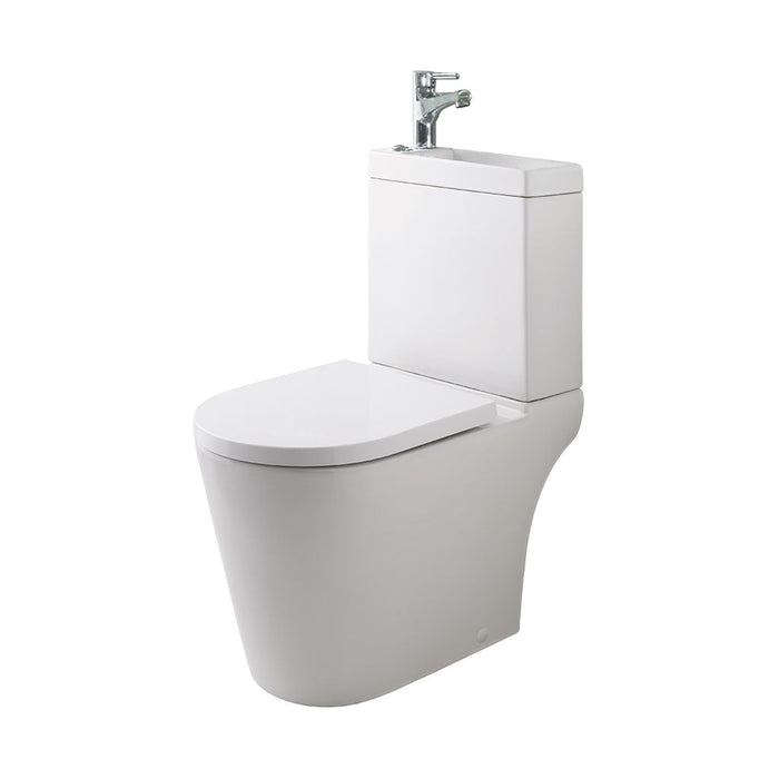 Eastbrook Metro Close Coupled Toilet With Cistern Basin Tap