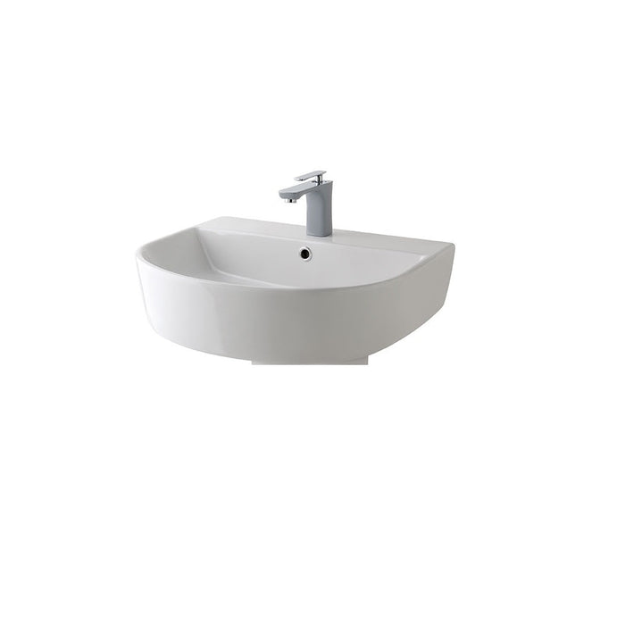 Eastbrook Metro Slim Wall Hung Basin - 555mm Wide - 1 TH