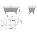 Eastbrook Mortlake Freestanding Bath - 1500mm x 740mm