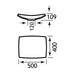 Eastbrook Natura Sit On Countertop Basin - 500mm Wide