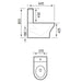 Eastbrook Northall Back To Wall Close Coupled Toilet