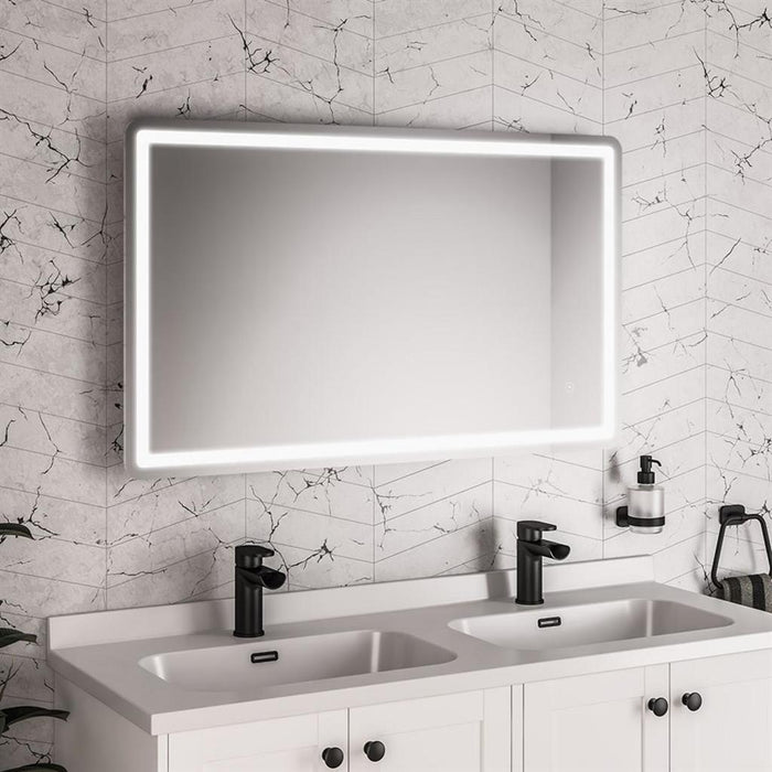 Eastbrook Novara Illuminated Mirror - Chrome/White - 1000mm