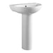 Eastbrook Osterley Basin With Full Pedestal - 1 TH - White