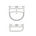 Eastbrook Osterley Basin With Full Pedestal - 1 TH - White