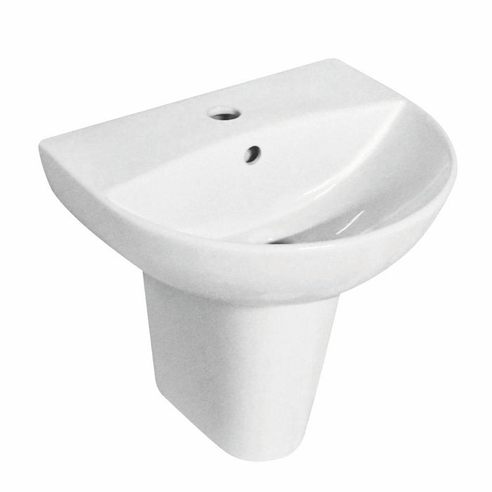 Eastbrook Osterley Basin With Semi Pedestal - 1 TH - White