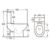 Eastbrook Osterley Comfort Height Eco Vortex Close Coupled