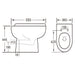 Eastbrook Osterley Eco Vortex Comfort Height Back To Wall