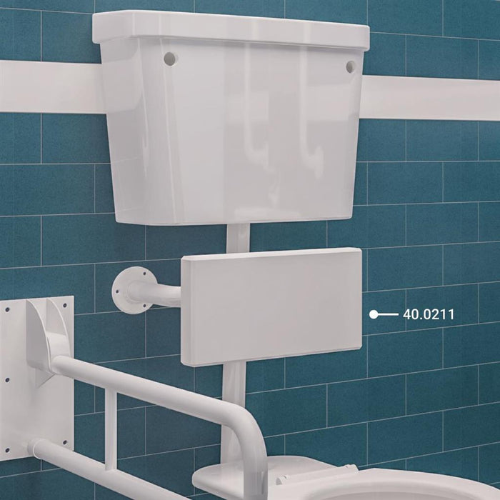 Eastbrook Padded Back Rest - White - Bathroom Accessories