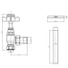 Eastbrook Pair Of Traditional Radiator Valves And Tails