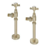Eastbrook Pair Of Traditional Radiator Valves And Tails