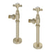 Eastbrook Pair Of Traditional Radiator Valves And Tails