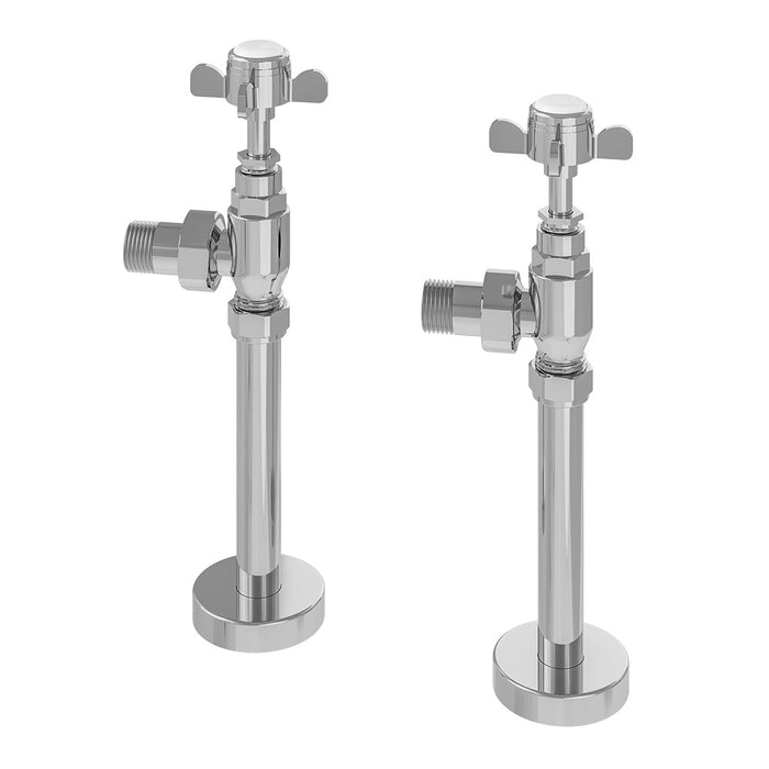 Eastbrook Pair Of Traditional Radiator Valves And Tails